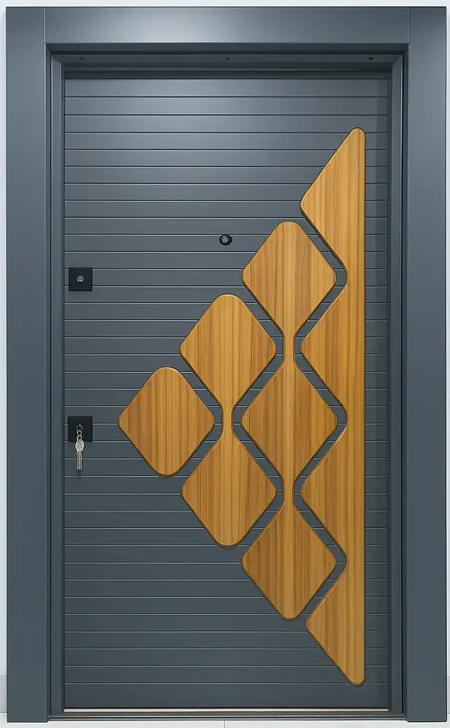 Çelik kapı modeli, panel dokusu